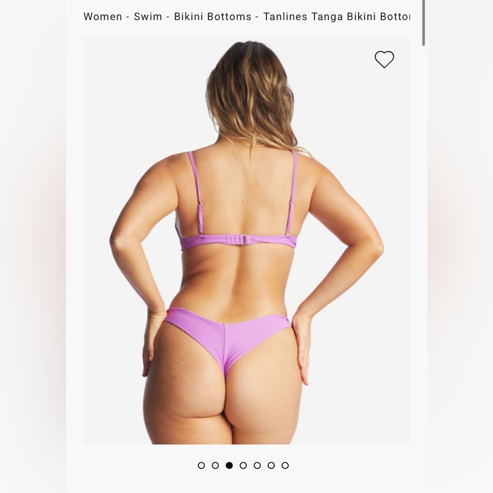 billabong women’s tanlines tanga bikini bottoms size M *unworn* took tags off